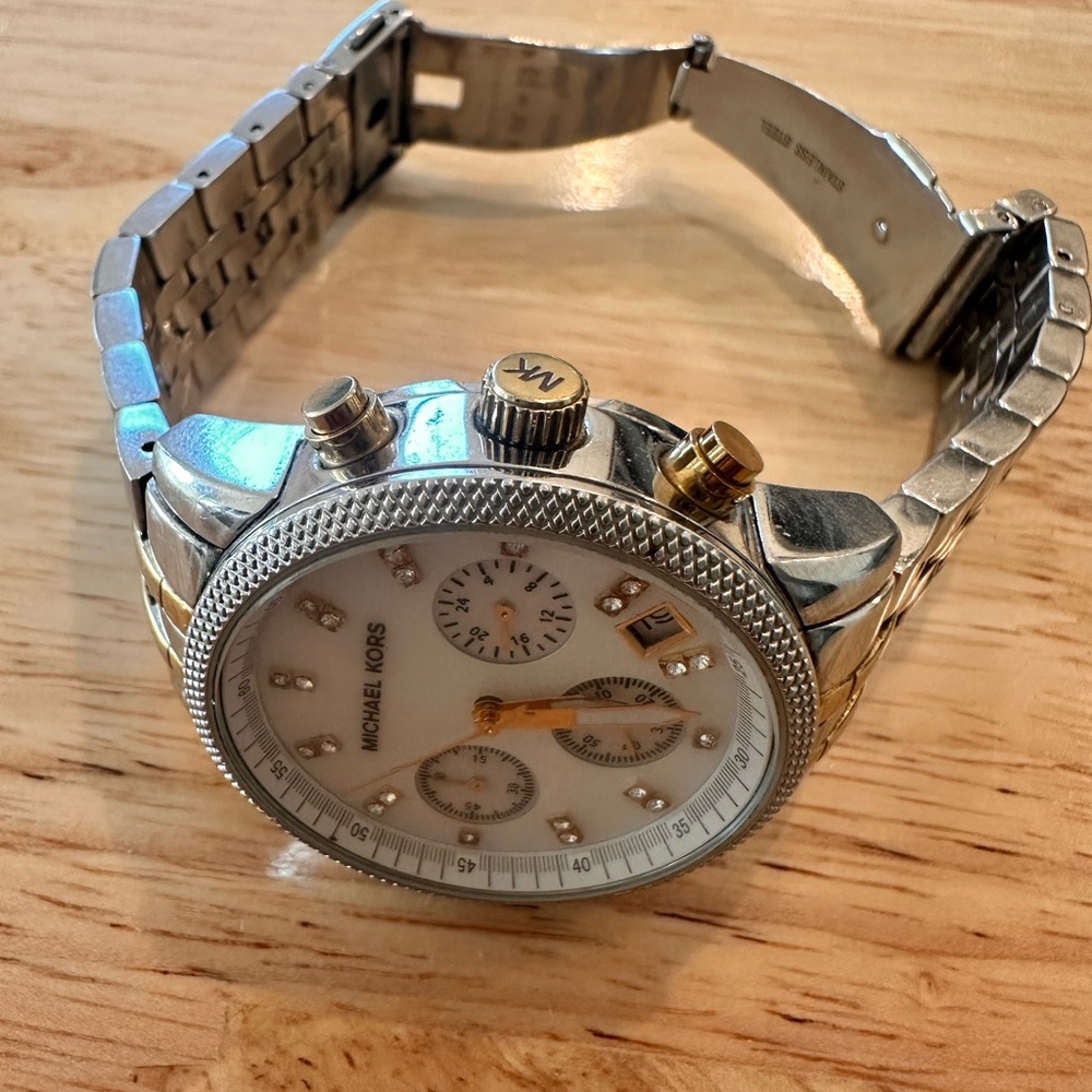 Authentic MICHAEL KORS Ritz Two Tone Watch MK5057 - Picture 2 of 6